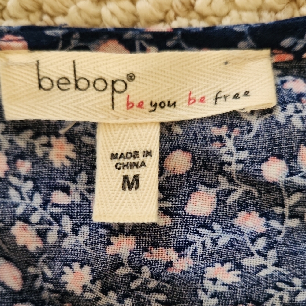 Bebop Floral Blue Maxi Dress, Juniors - Picture 2 of 5